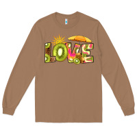 Toasted Coconut love kiwi Long Sleeve Tee - RanaPortraitStore
