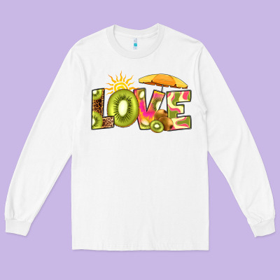 Love Kiwi Long Sleeve Tee Designed By Ranaportraitstore
