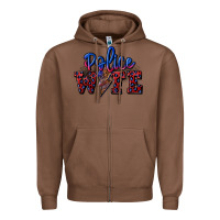 Chestnut police wife with lightning bolt Zipper Hoodie - CowGirlArtShop