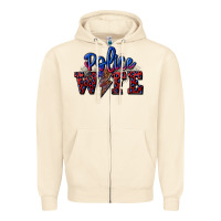 Sandshell police wife with lightning bolt Zipper Hoodie - CowGirlArtShop