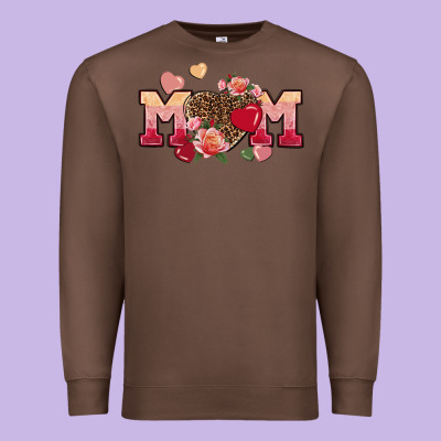 Valentine's Day Mom Mother's Day Premium Sweatshirt Designed By Fadigitalartstudio
