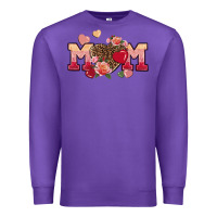 Purple Valentine's day mom Mother's Day Premium Sweatshirt - FaDigitalArtStudio