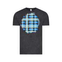 Vintage Black Winter Tartan Patch Vintage Tee - BundleAndBundleShop