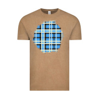 Vintage Coffee Winter Tartan Patch Vintage Tee - BundleAndBundleShop