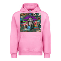 Fuchsia Pink easter Urban Hoodie - CowhideDigitalArt