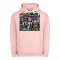 Pigment Salmon easter Urban Hoodie - CowhideDigitalArt