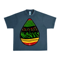 Midnight Navy teardrop african pattern Urban Heavy Tee - BundleAndBundleShop