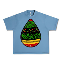 Pebble Blue teardrop african pattern Urban Heavy Tee - BundleAndBundleShop