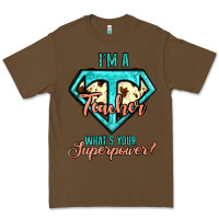 Cacao i'm a teacher what's your superpower cowhide Premium Tee - Jasminsmagicworld