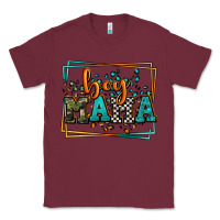 Burgundy leopard camo boy mama Mother's Day Classic Tee - LillyAllenDesigns