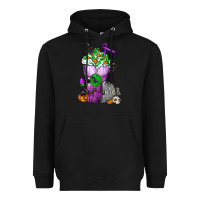 Black Halloween Cold Drink Frappe With Tombstone Heavyweight Hoodie - FaDigitalArtStudio