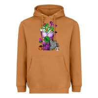 Meerkat Halloween Cold Drink Frappe With Tombstone Heavyweight Hoodie - FaDigitalArtStudio