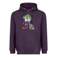 Plum Halloween Cold Drink Frappe With Tombstone Heavyweight Hoodie - FaDigitalArtStudio