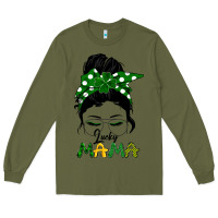 Army Green Lucky Mama Long Sleeve Tee - Bettercallsaul
