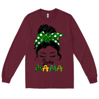 Burgundy Lucky Mama Long Sleeve Tee - Bettercallsaul