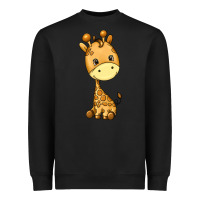Black giraffe Heavyweight Sweatshirt - texasbilliewilder