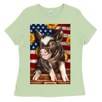Matcha Western American Pig Ladies Tee - LillyAllenDesigns