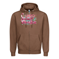 Chestnut my god is stronger than cancer Zipper Hoodie - CowGirlArtShop