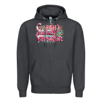 Smoke my god is stronger than cancer Zipper Hoodie - CowGirlArtShop