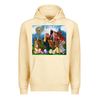 Pina Colada Farm animals 20oz Premium Hoodie - OliviaCreatesArt