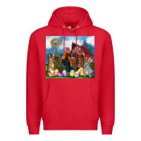 Red Farm animals 20oz Premium Hoodie - OliviaCreatesArt