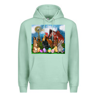 Seafoam Farm animals 20oz Premium Hoodie - OliviaCreatesArt