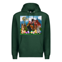Sports Green Farm animals 20oz Premium Hoodie - OliviaCreatesArt