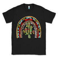 Black christmas cactus rainbow Classic Tee - JahusDesignShop