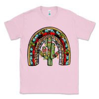 Bubblegum Pink christmas cactus rainbow Classic Tee - JahusDesignShop