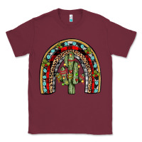 Burgundy christmas cactus rainbow Classic Tee - JahusDesignShop