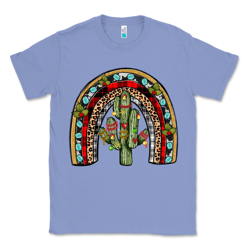 Christmas Cactus Rainbow Classic Tee by JahusDesignShop | Teevron