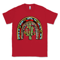 Red christmas cactus rainbow Classic Tee - JahusDesignShop
