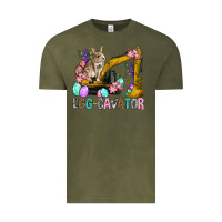 Vintage Olive Egg Cavator Easter Vintage Tee - BundleAndBundleShop