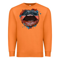Carrot American flag lips 4th of july Premium Sweatshirt - FaDigitalArtStudio