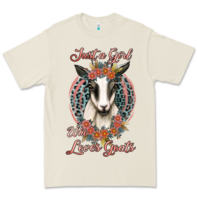Just A Girl Who Loves Goats Premium Tee by Jasminsmagicworld | Teevron