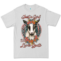 Dove Grey just a girl who loves goats Premium Tee - Jasminsmagicworld
