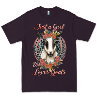 Plum just a girl who loves goats Premium Tee - Jasminsmagicworld