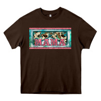 Chocolate Brown western mama     license plate Heavy Core Tee - BarkalooDesign