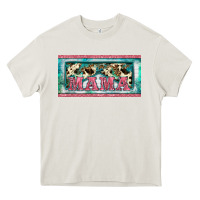 Cream western mama     license plate Heavy Core Tee - BarkalooDesign