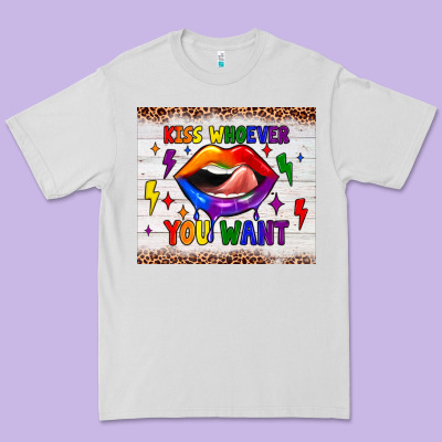 Kiss Whoever You Want Tumbler Premium Tee Designed By Jahusdesignshop