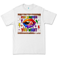 White kiss whoever you want tumbler Premium Tee - JahusDesignShop