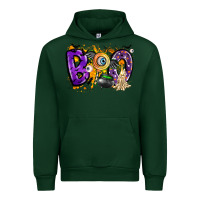 Forest Green boo Urban Hoodie - CowhideDigitalArt