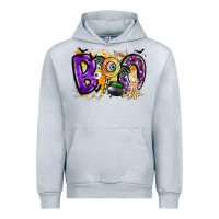 Heather Grey boo Urban Hoodie - CowhideDigitalArt