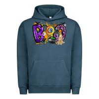 Pigment Midnight Navy boo Urban Hoodie - CowhideDigitalArt