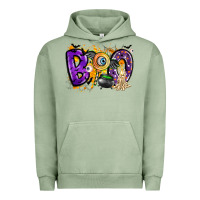Pigment Oil Green boo Urban Hoodie - CowhideDigitalArt