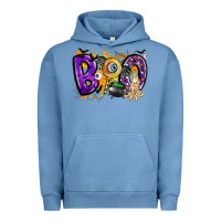 Pigment Pebble Blue boo Urban Hoodie - CowhideDigitalArt