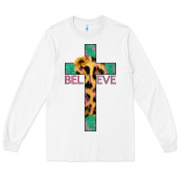 White Believe Cross Long Sleeve Tee - Bettercallsaul