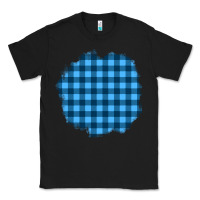 Black Winter Tartan Patch Classic Tee - BundleAndBundleShop