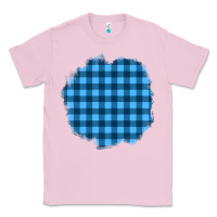 Bubblegum Pink Winter Tartan Patch Classic Tee - BundleAndBundleShop