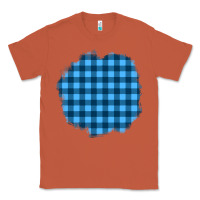 Copper Winter Tartan Patch Classic Tee - BundleAndBundleShop
